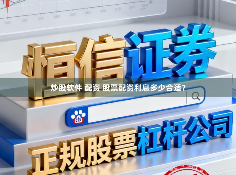 炒股软件 配资 股票配资利息多少合适？